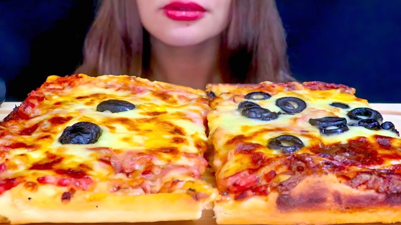 Asmr Pizza Mukbang Eating Sounds Youtube