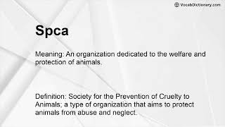 Spca Meaning