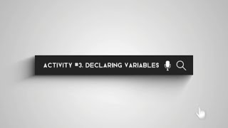 ACTIVITY #3: Declaring Variables | Rex Chester A. Millan. | BSIT - 1F