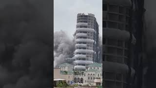Twin tower demolition/ explosion short video #shorts #viral #trending #todaynews