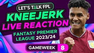 FPL KNEEJERK GAMEWEEK 8 | LIVE REACTION Q\u0026A | Fantasy Premier League Tips 2023/24