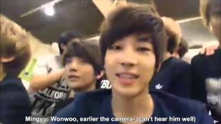 ENG 140718 17tv Mingyu keeps filming Wonwoo