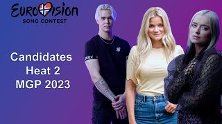 Melodi Grand Prix 2023 | Norway | Eurovision 2023 | Heat 2