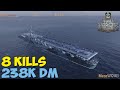 World of WarShips | Saipan | 8 KILLS | 238K Damage - Replay Gameplay 1080p 60 fps