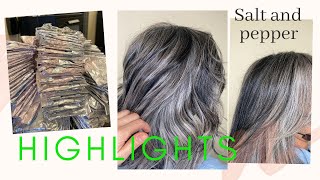 Tecnica de cobertura  de canas, highlights platinados