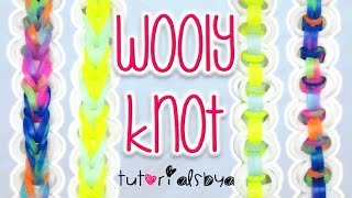 NEW Wooly Knot Rainbow Loom Monster Tail Bracelet Tutorial | How To