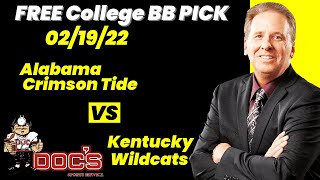 College Basketball Pick - Alabama vs Kentucky Prediction, 2/19/2022 Best Bets, Odds & Betting Tips
