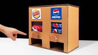 DIY How to Make Burger King and Pepsi Vending Machine