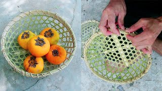 Crafting a Basket out of Bamboo Strips, design 27丨 Bamboo Woodworking Art