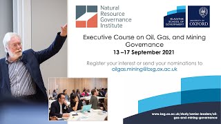 Managing oil, gas and mining governance in exceptional times