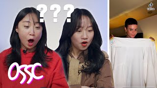 Korean Girls React To Wildest TikTok Challenges Compilation | 𝙊𝙎𝙎𝘾