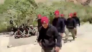 Tibetan Forces in Indian Army posted at ladakh Celebrating a victory.