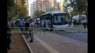 Mersin’de polis aracına bombalı saldırı