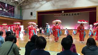 第４６回川井郷土芸能祭「末角笠踊り」川井中学生全員