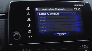 Poradnik HondaPlazaTV- #25 Jak sparować (podłączyć) telefon via bluetooth z Hondą CRV 2018/2019