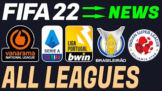 *NEW* FIFA 22 NEWS | ALL CONFIRMED LICENSED LEAGUES ✅😱!