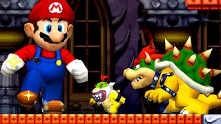 .All Bosses with Giant Mario - New Super Mario Bros DS