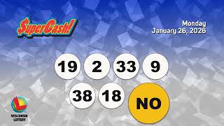 Wisconsin Lottery Evening Draw 01/26/2026