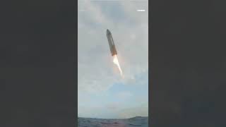 Buoy cam captures SpaceX Starship landing in Indian Ocean