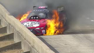 Alexis DeJoria rides out wild first-round fire in Dallas