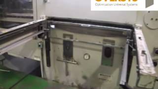 VIDEO OVERSYS U09460913 ASAHI 1600 CARTONMASTER FLAT BED DIE CUTTER