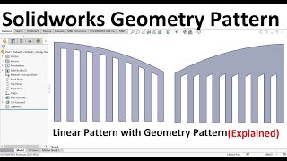 Solidworks Tips |Linear Pattern with Geometry Pattern Option(Explained)