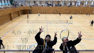 【静岡佐々木杯ソフトテニスインドア大会】予選リーグ　丸山・小川VS溝上・望月(HPK・EASTC)