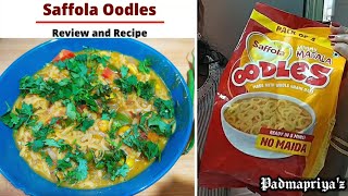 Saffola Oodles Review Recipe with Veggies - Maggi Noodles Comparison #saffolaoodles #maggi #oodles