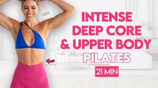 21 Min Pilates \u0026 Strength Fusion 🔥 | Deep Core \u0026 Upper Body Workout | Free LEAN Guide Trial