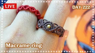 6줄 물결 매듭반지 만들기 How to make a Wave macrame ring Day222