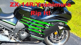 Kawasaki Ninja ZX-14R with Yoshimura mufflers---Grip it N Rip it!