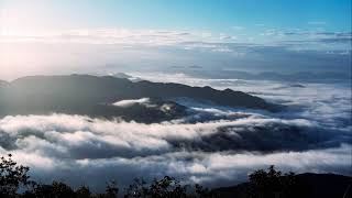 来日岳　雲海　タイムラプス