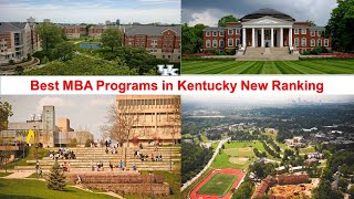 BEST MBA PROGRAMS IN KENTUCKY NEW RANKING