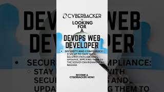 #Cyberbacker is looking for a DevOps Web Developer! Apply now at Cyberbacker Careers.