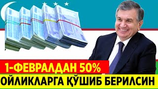 ДИҚҚАТ!! ЗЎР ЯНГИЛИК ХАР ОЙЛИКГА  50% ҚЎШИБ БЕРИЛАДИ