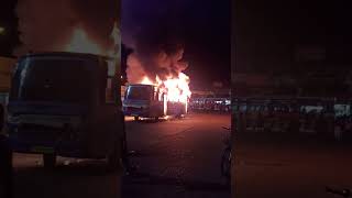 chidambaram bus fire accident