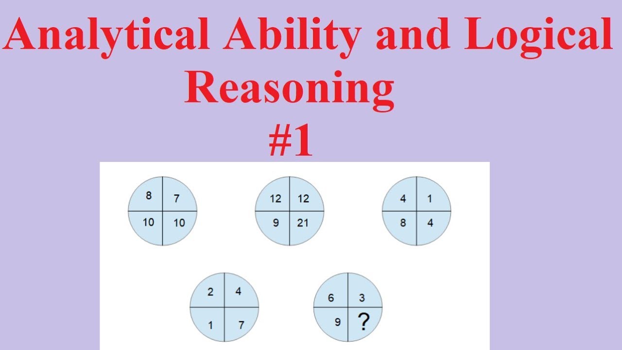 Analytical Ability And Logical Reasoning Series #1 - YouTube