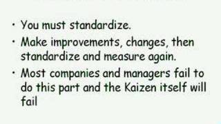 Kaizen or Continious Improvement Explanation