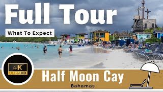 Half Moon Cay Port - Full Tour & Review of Carnival's Private Island - The Bahamas (Holland America)