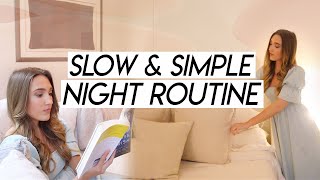 my slow and simple night routine! slow living and unwinding night routine