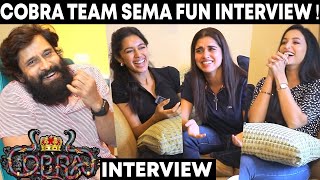 Chiyaan😂🤣 Sema Fun Interview ! Srinidhi Shetty❤ Mirnalini Ravi❤ Meenakshi❤  ! Cobra🐍 Team Interview