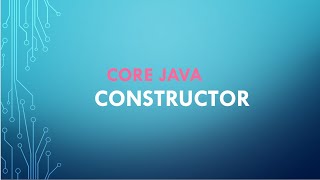Constructor in Java | Java Tutorial in Tamil | TamilNetics