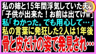 【スカッとする話】私の姉と15年間浮気していた夫「お前の姉が妊娠したから離婚だwさっさと出て行けw」と言われた私「わかった！でも、その人…」速攻で土地と家を売却して携帯を解約しハワイ移住なるとw（朗読