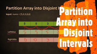 Partition Array into Disjoint Intervals | LeetCode 915 | Coders Camp