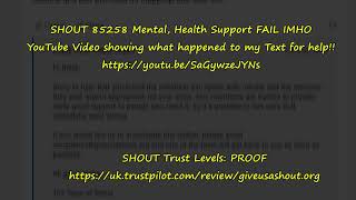 TrustPilot SHOUT Mental Health Support how good are they?