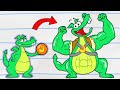 Dragon Muscles 💪 Boy & Dragon | Cartoons for Kids