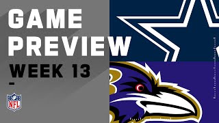 Dallas Cowboys vs. Baltimore Ravens Week 13 NFL Game Preview