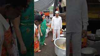 Food Preparation in Alandi Dindi.... Vitthal Vitthal.....🙏🙏