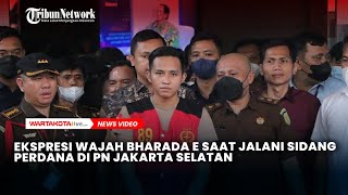 Ekspresi Wajah Bharada E saat jalani sidang perdana di PN Jakarta Selatan