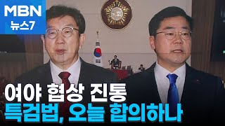 여야, 특검법 협상 진통…야6당안 표결 가능성도 [MBN 뉴스7]